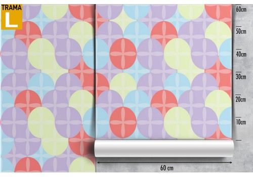 Polka dot wallpaper decoration for children. 2