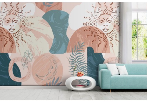 Modern abstract wallpaper decoration.