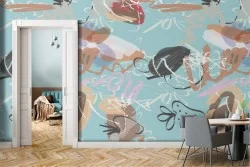 Modern abstract wallpaper decoration.