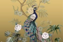 Carta da Parati Design e Stili Flora e Fauna animali Luxury Natura Vintage