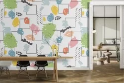 Carta da Parati decorazione astratta vintage.