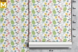 Carta da Parati Astratta Vintage