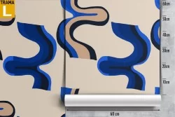 Carta da Parati decorazione astratta vintage.