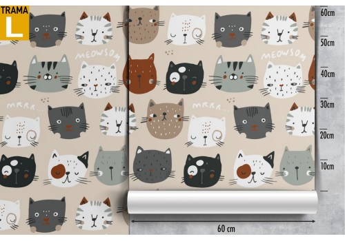 Wallpaper decoration children stylized animals. 2