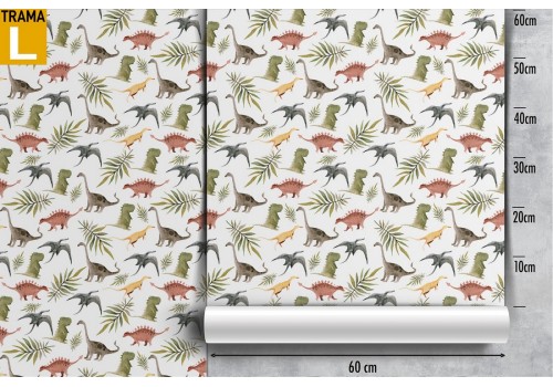 Dinosaur children's wallpaper decoration. 2