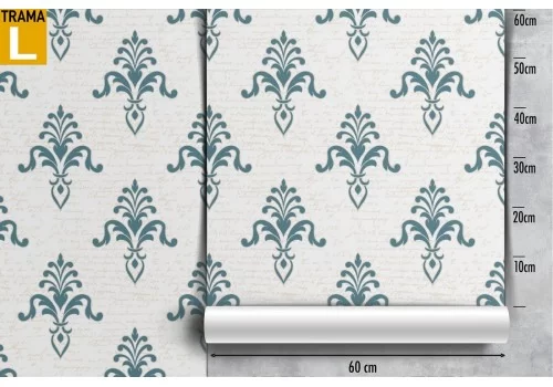 Carta da Parati decorazione damasco vintage. 2