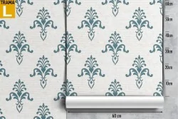 Vintage damask wallpaper decoration.