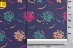 Wallpaper decoration abstract flowers.