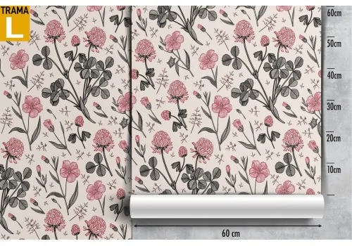 Carta da Parati decorazione fiori rose rosse. 2