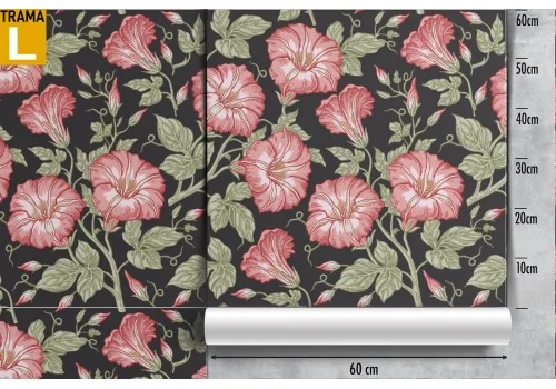 Vintage flower wallpaper decoration. 2