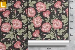 Carta da Parati decorazione fiori vintage.