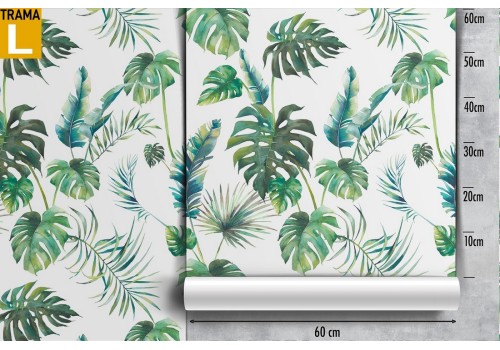 Tropical leaves nature decoration wallpaper. 2