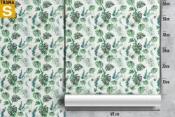 Wallpaper Design and Styles Flora and Fauna Tropical Leaves