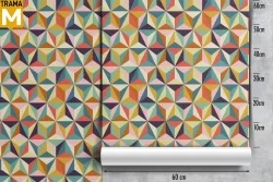 Carta da Parati Geometrica Vintage