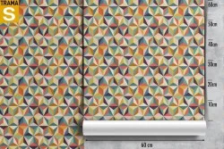 Carta da Parati Design e Stili Geometrica Vintage