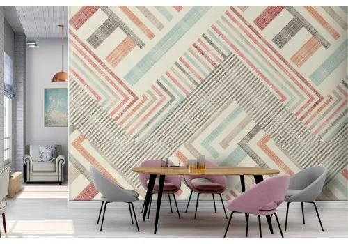 '70s Geometric Wallpaper Decoration.145