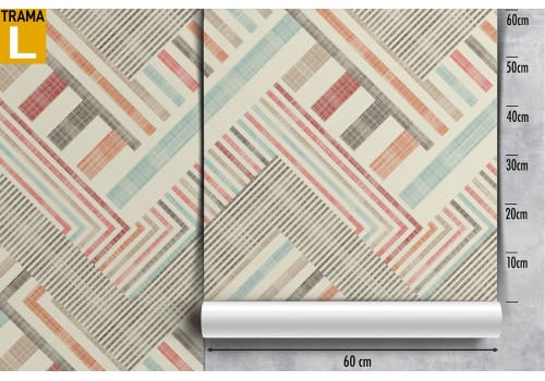 1970s geometric wallpaper decoration. 2