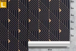 Art Deco Geometric Wallpaper Decoration.