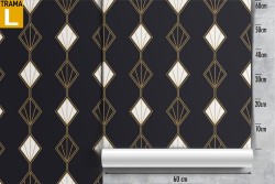 Art Deco Geometric Wallpaper Decoration.