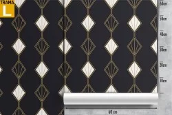 Carta da Parati decorazione geometrica art déco.