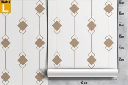 Carta da Parati decorazione geometrica art déco.