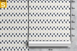 Carta da Parati Design e Stili Geometrica Moderna Righe e Onde