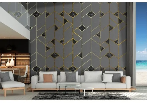 Modern geometric wallpaper decoration.152