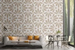 Carta da Parati decorazione geometrica vintage pattern.