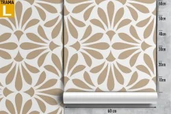 Vintage geometric pattern wallpaper decoration.