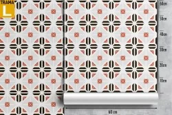 Carta da Parati decorazione geometrica vintage.