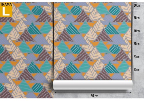 Vintage geometric wallpaper decoration. 2