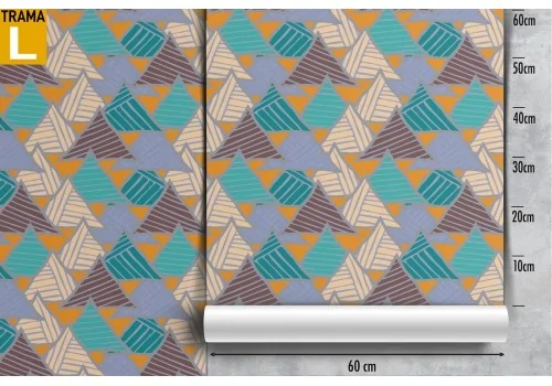 Vintage geometric wallpaper decoration. 2