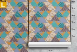 Vintage geometric wallpaper decoration.