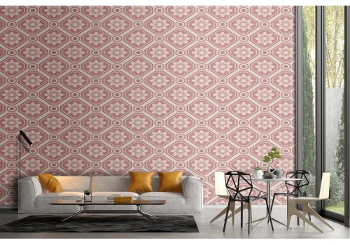 Vintage geometric wallpaper decoration.