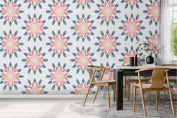 Vintage geometric wallpaper decoration.