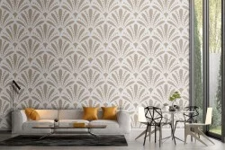Vintage geometric wallpaper decoration.