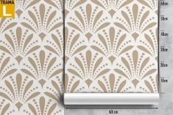 Vintage geometric wallpaper decoration.