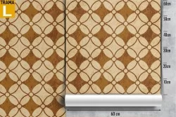 Vintage geometric wallpaper decoration.