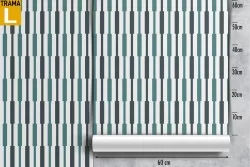Vintage geometric wallpaper decoration.
