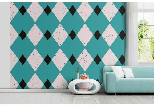 Vintage geometric wallpaper decoration.171