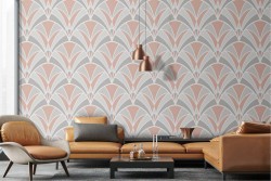 Vintage geometric wallpaper decoration.