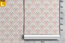 Vintage geometric wallpaper decoration.