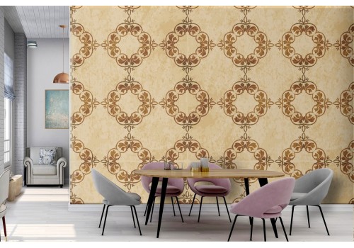 Vintage geometric wallpaper decoration.
