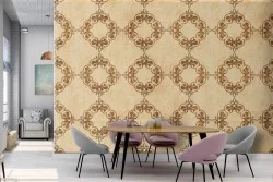 Vintage geometric wallpaper decoration.