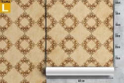 Carta da Parati decorazione geometrica vintage.