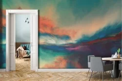 Carta da Parati cielo dipinto paesaggio nuvole