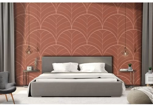 Carta da Parati decorazione geometrica vintage.