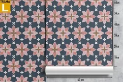 Vintage geometric wallpaper decoration.