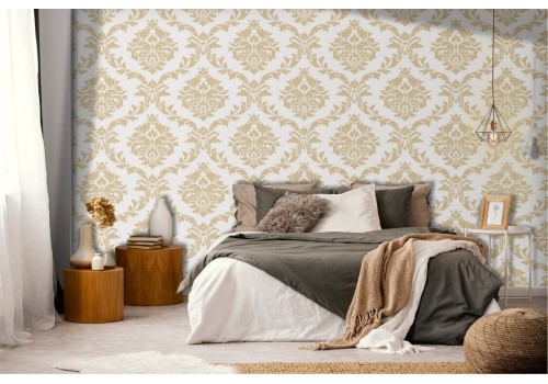 Classic English vintage wallpaper decoration.
