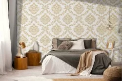 Classic English vintage wallpaper decoration.